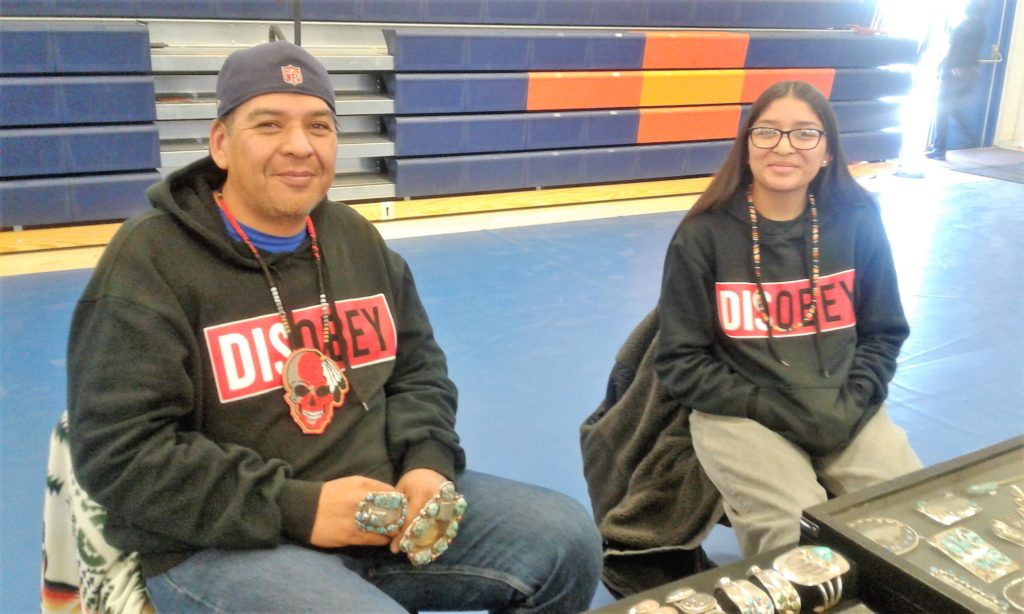 Yerington Paiute Elder Bazaar 2021 Neil C Martinez & daughter The