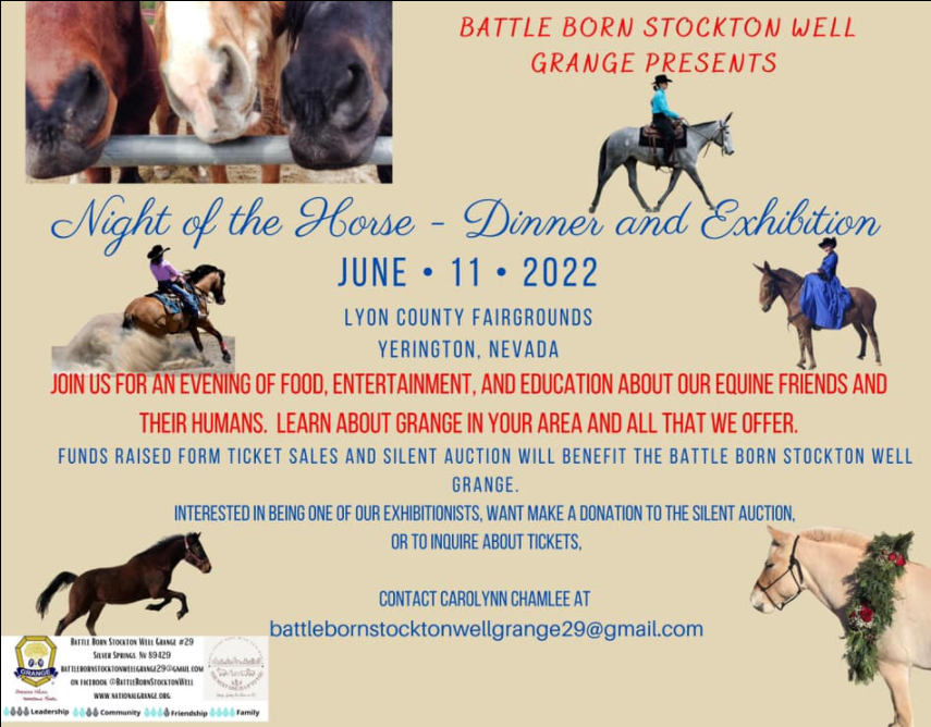 Night of the Horse Dinner & Exhibition presented by Battle Born
