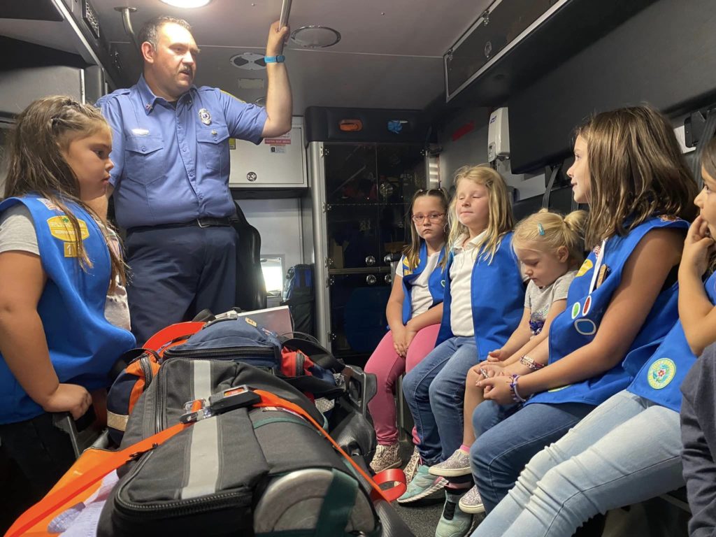 Yerington Mason Valley Fire Protection District Girl Scout Brownies