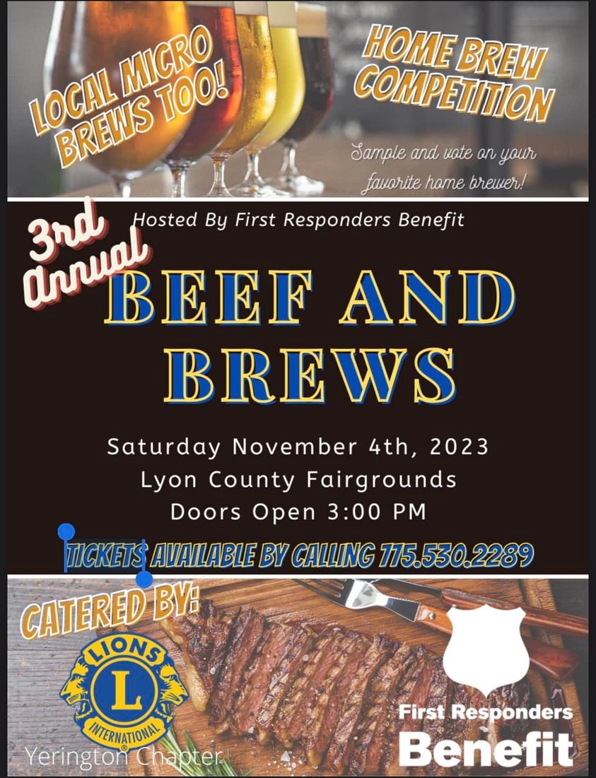 3rd Annual Beef Brews Fundraising Event for First Responders