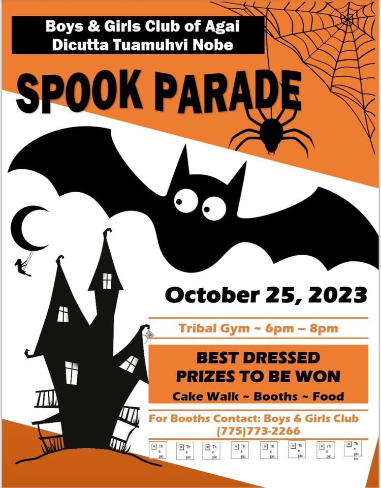 Spook Parade at Schurz Tribal Gym Sponsored by Boys & Girls Club of