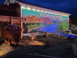 Final 3D mural & display: Yerington: Harvest Capital of the Copper Hills.