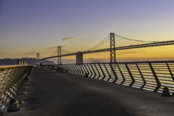 Bay Bridge from Pier 14, San Francisco CA