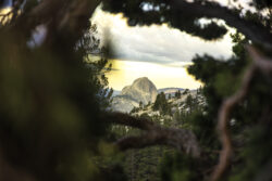 Half Dome in Yosemite CA from Olmsted Point
