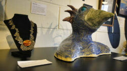 Necklace and Ceramic Sculpture. Photo by Richard Massey.